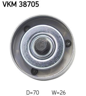 Galet enrouleur de courroie d'accessoire SKF ref. VKM 38705
